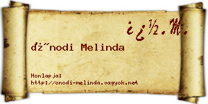 Ónodi Melinda névjegykártya