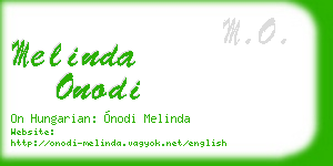 melinda onodi business card